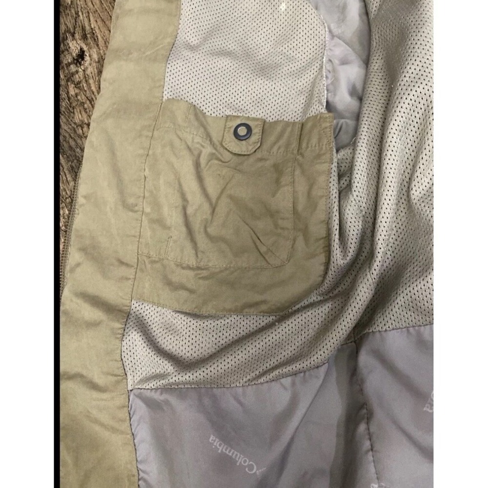 Columbia Sportswear Jacket Mens M Brown Full Zip Pockets Cotton Outdoor Hiking - Picture 8 of 16
